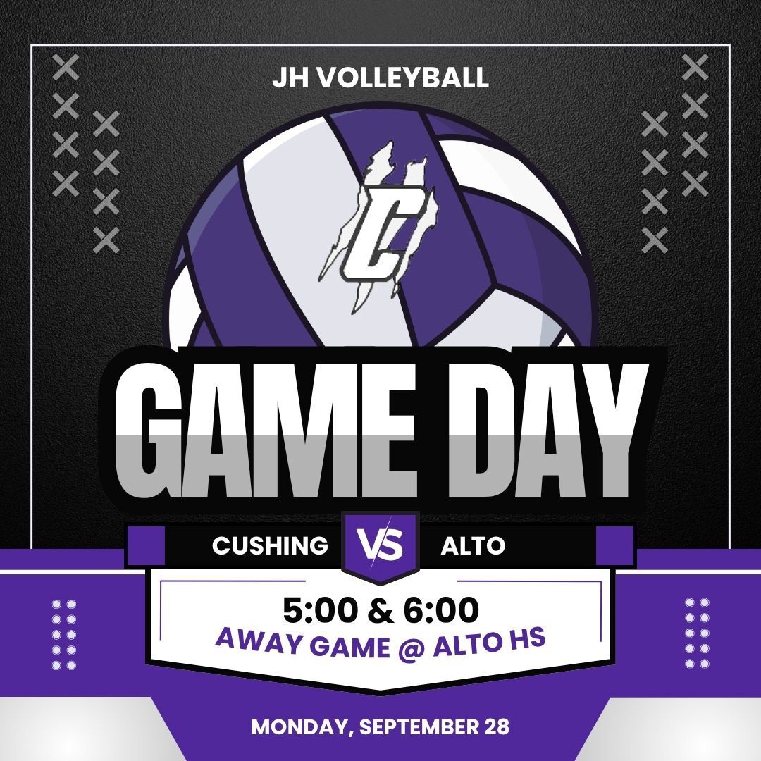 JH Volleyball Game Today @ Alto 