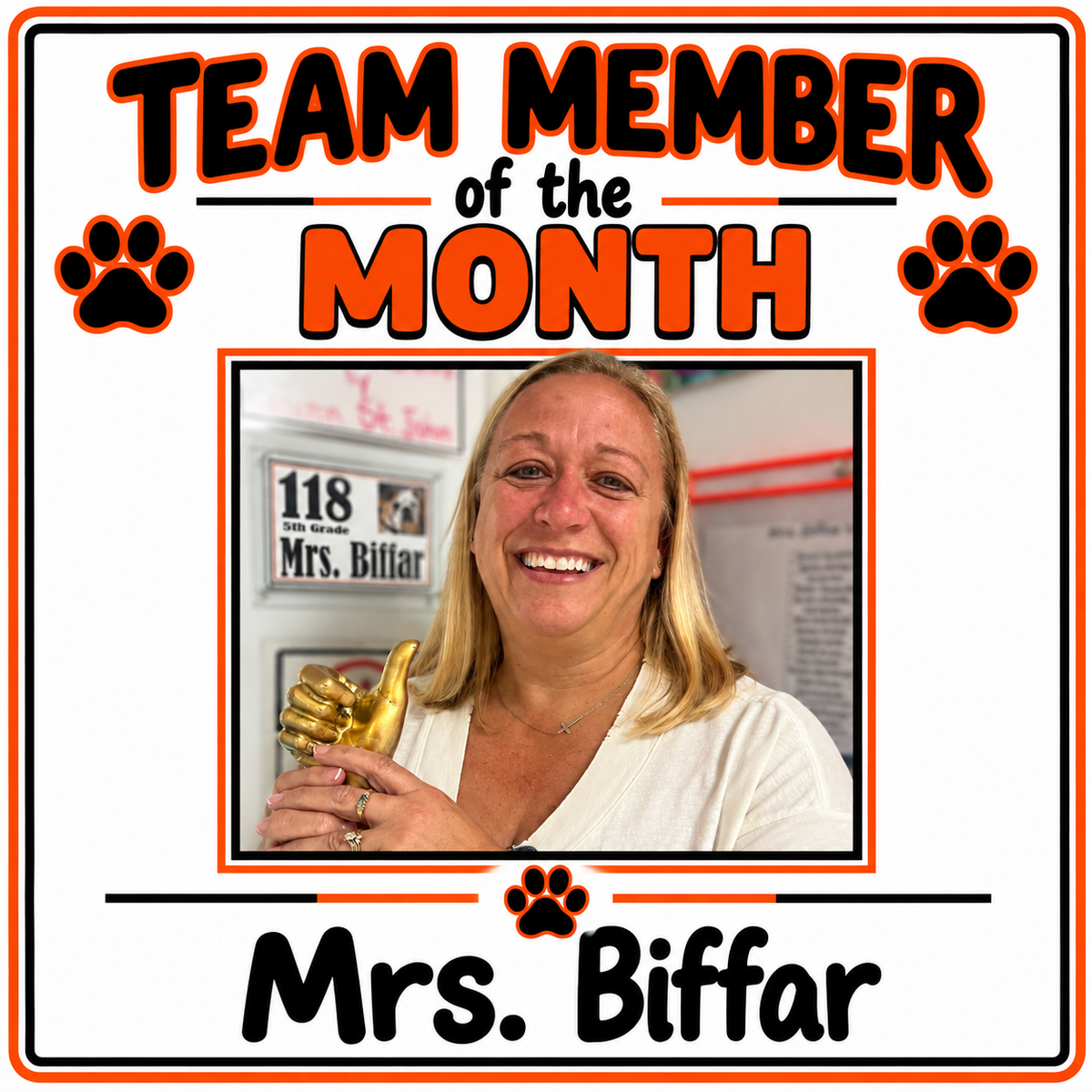 Team member of the month