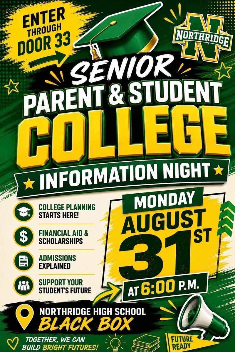 Senior Parent and Student College Night. 