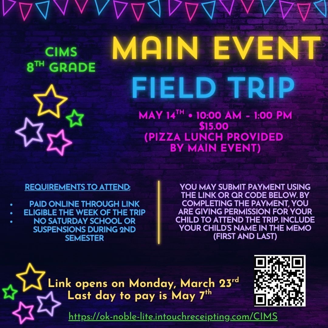 CIMS 8th Grade Trip 