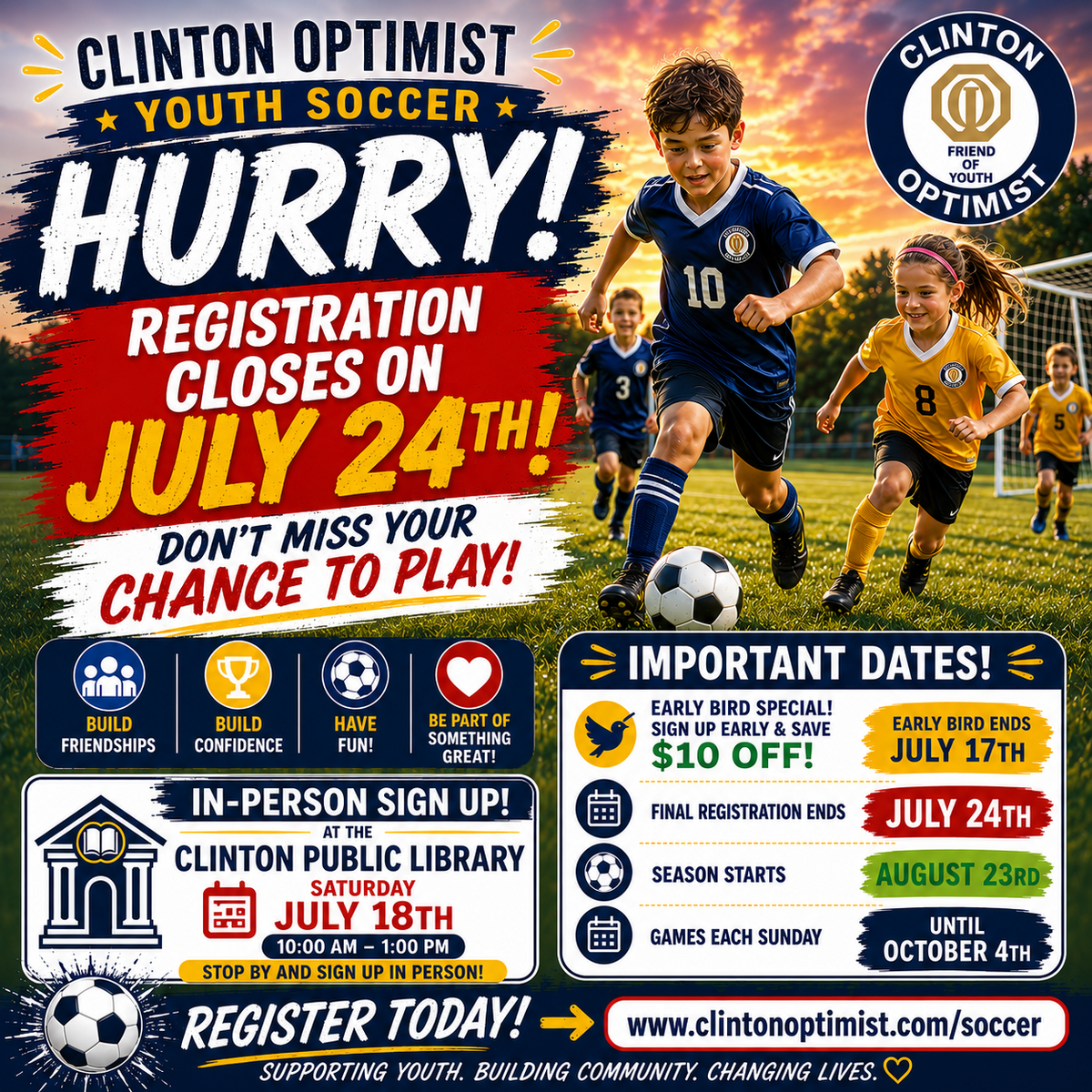 Clinton Optimist Soccer