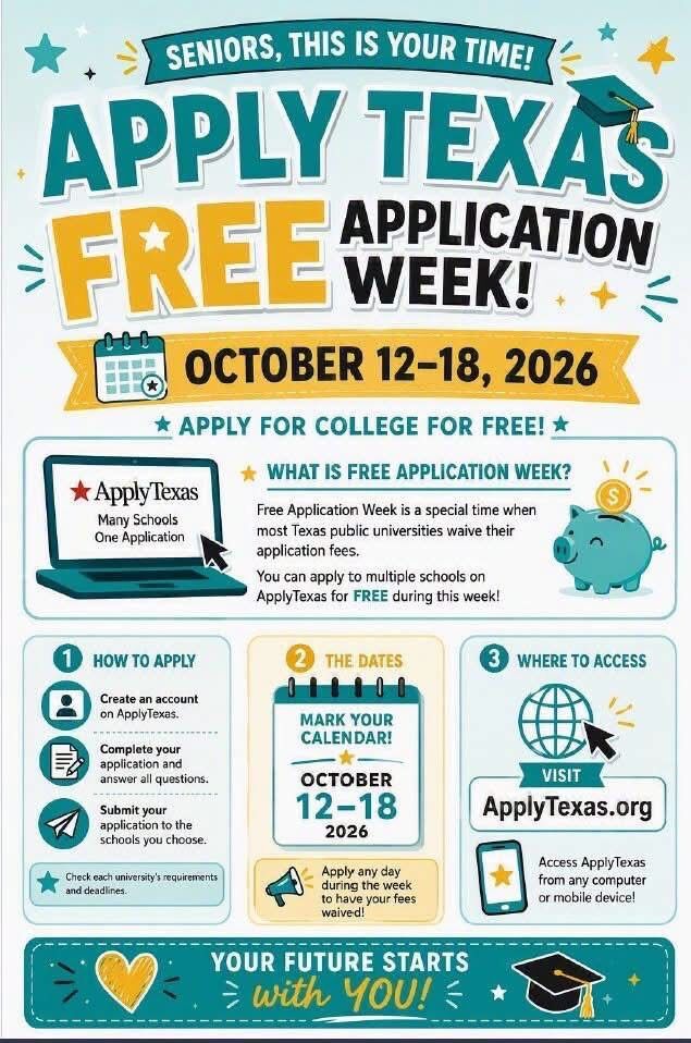 Seniors - Apply This week! 