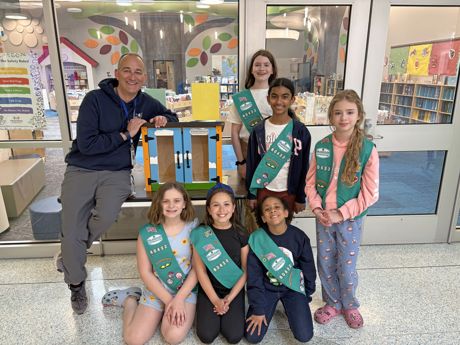 Girl Scouts Build Little Free Library for CRPS
