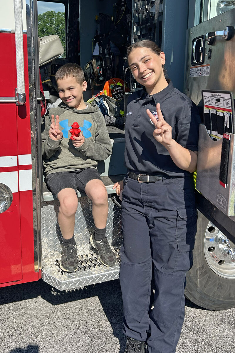 FRES Students Ride to School in a Fire Truck