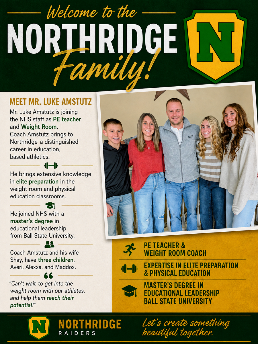 Welcome Coach Amstutz 