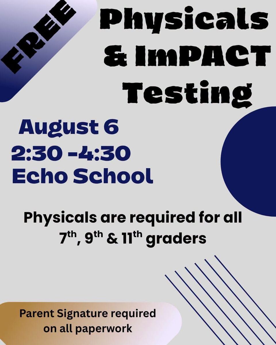Sports Physicals 8/6