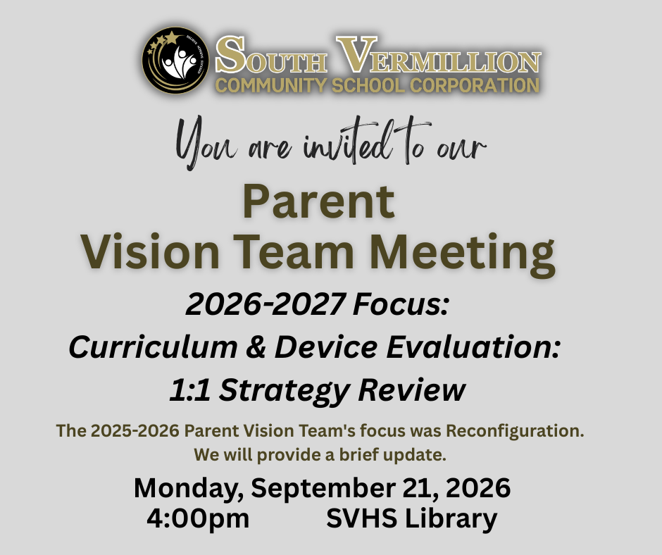 Parent Vision Team Meeting Reminder