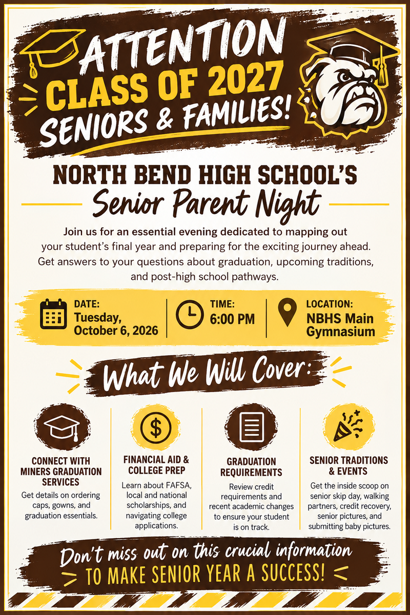 NBHS Senior Parent/Night Tuesday, October 6th