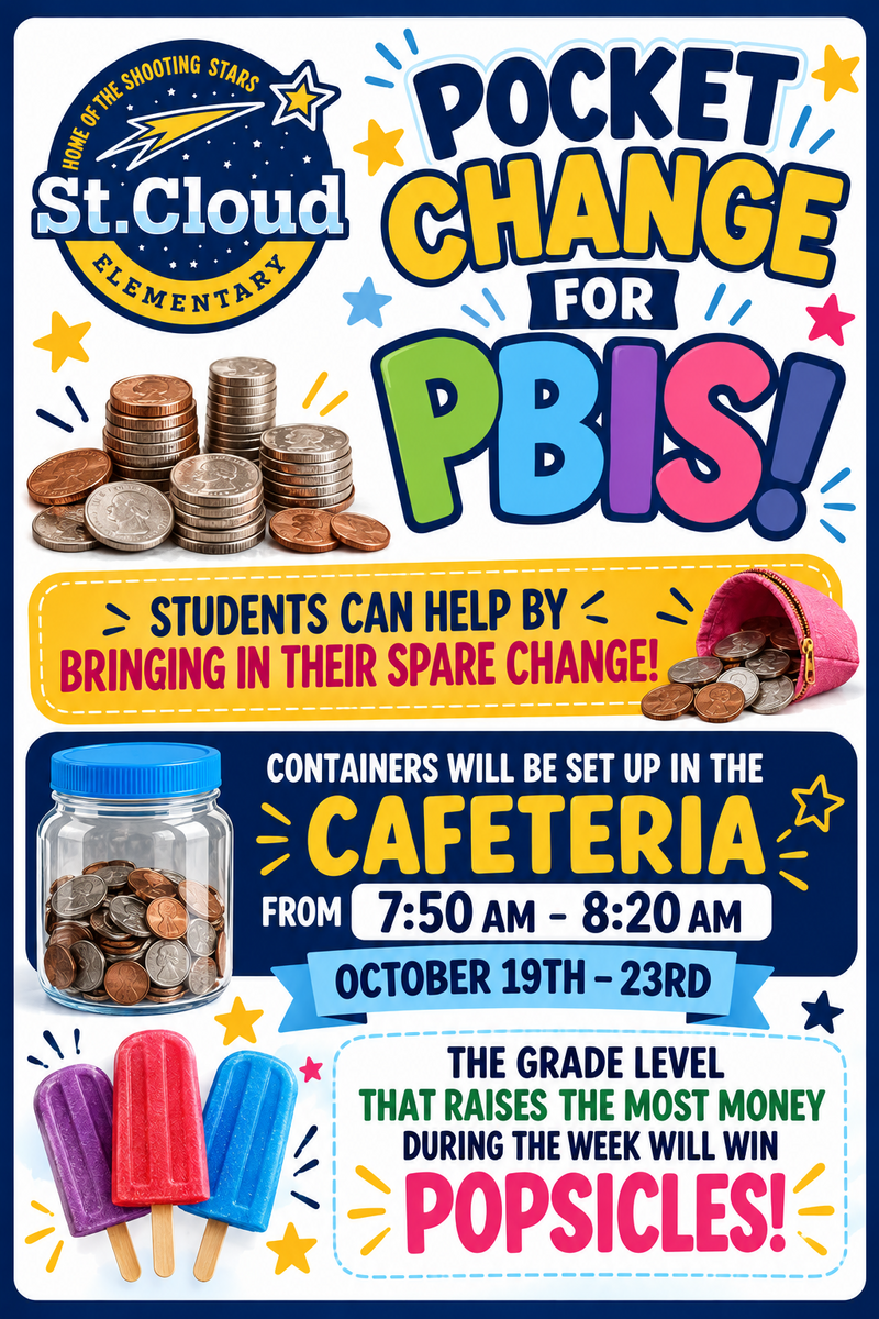 Pocket Change for PBIS fundraiser 