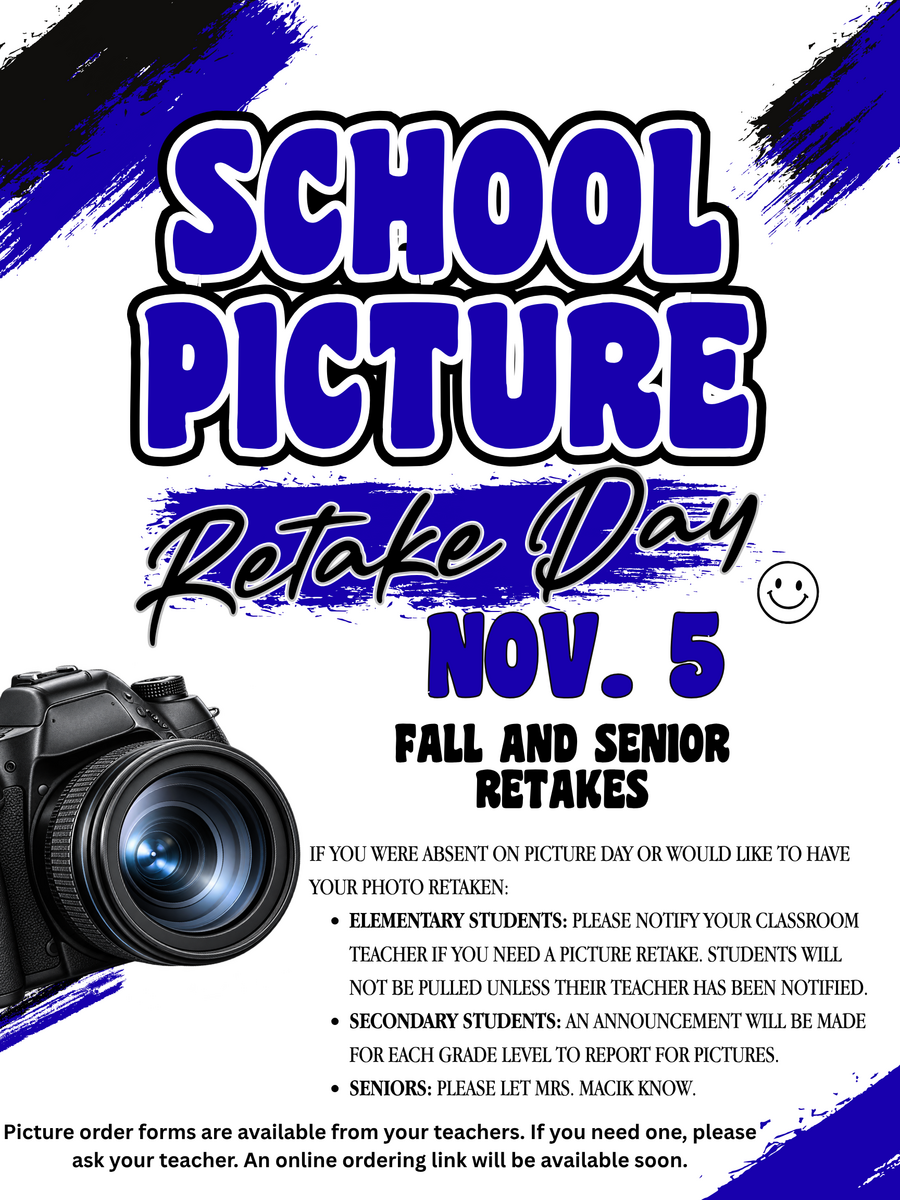 School picture retake day information