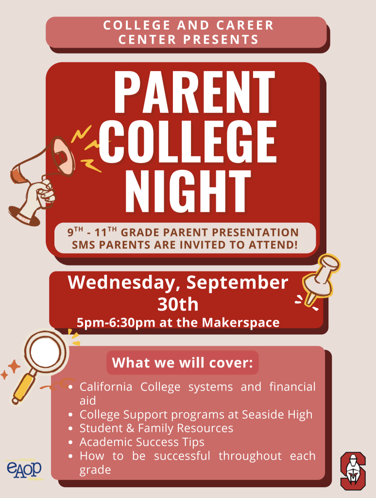 Parent College Night (SMS Welcomed)