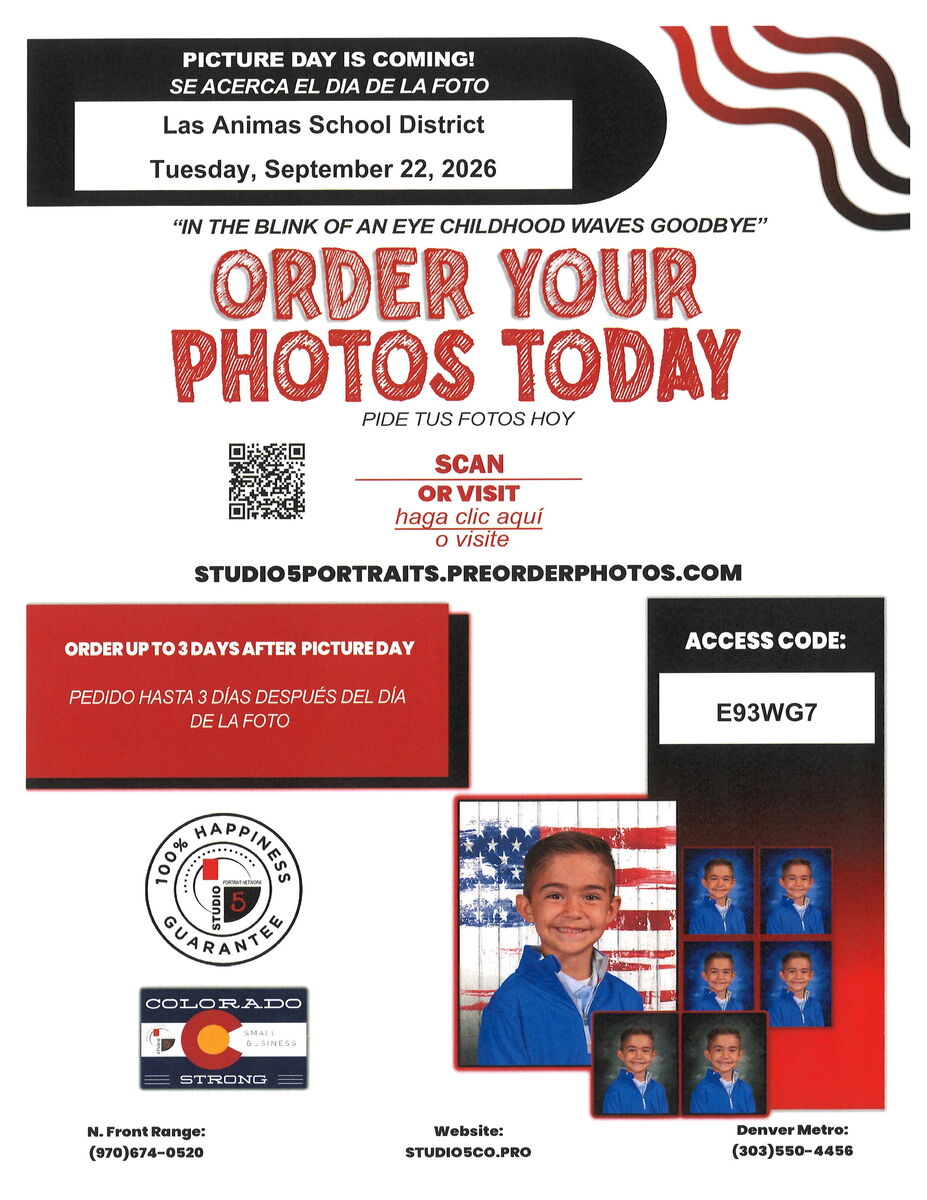 School Picture Day is Sept 22