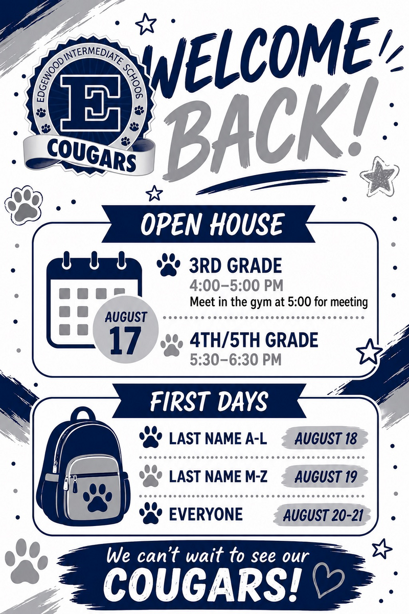 Open House & First Day Info