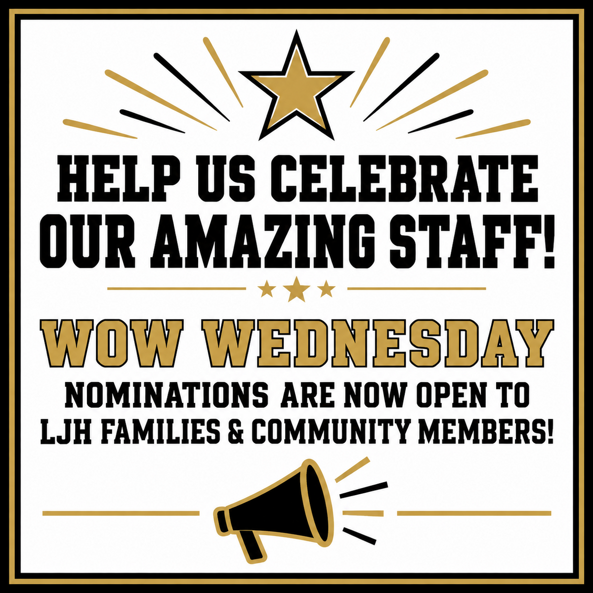 Help Us Celebrate Our Amazing Staff!