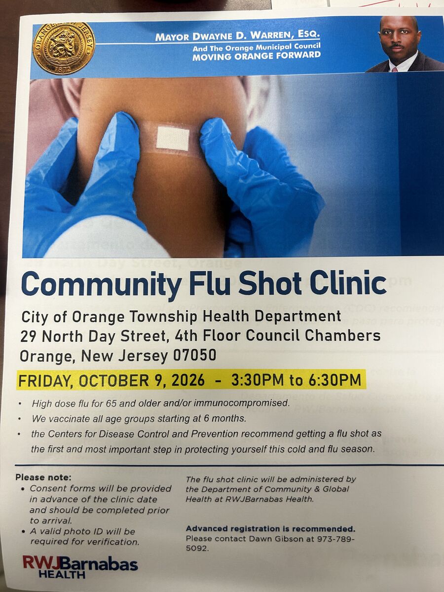 Flu vaccine flyers