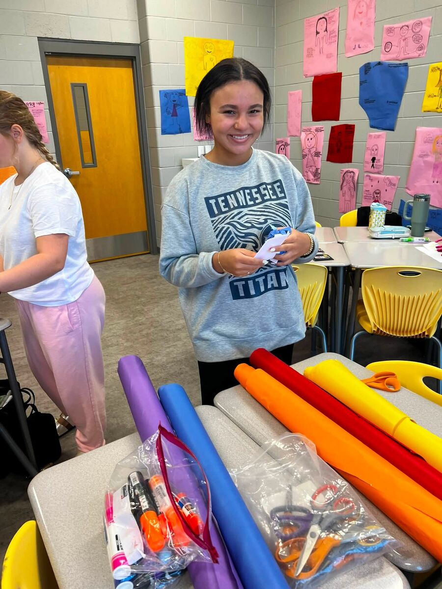 Mrs. Selby’s TAP 2 (Teaching As a Profession) Class is Hard at Work on Their Professional Attributes Project