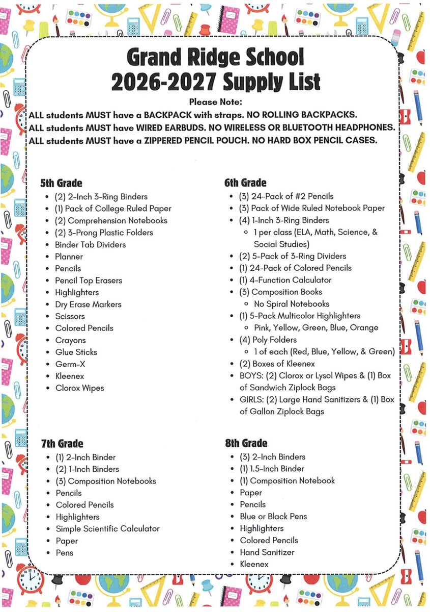 School Supply Lists are Here