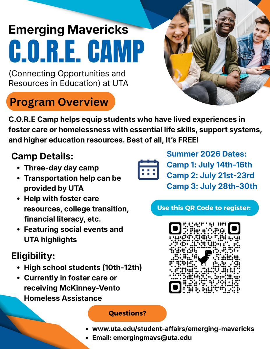 Free UTA Summer Camp for High School Students