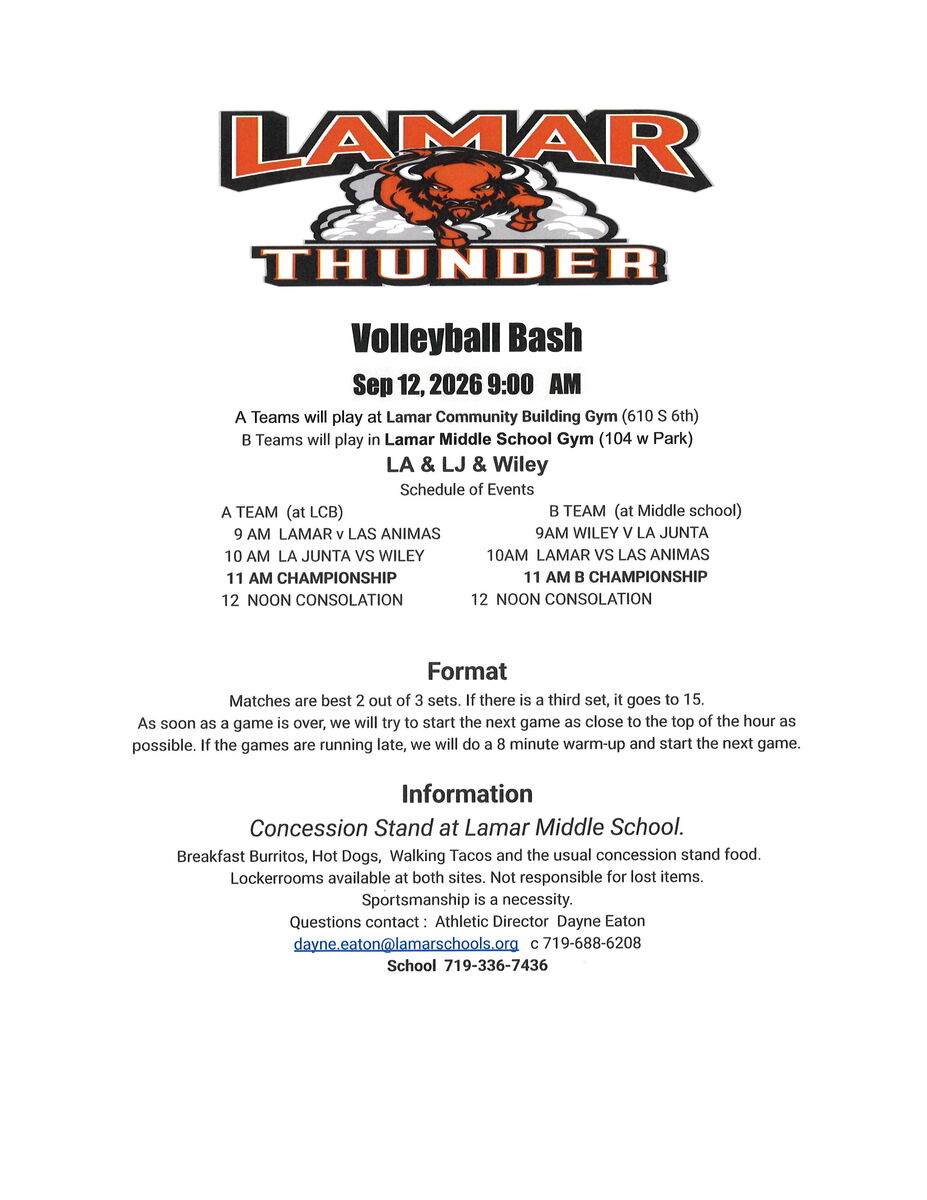 Jr High Volleyball Info for 9/12