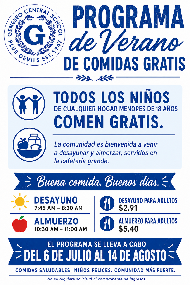 2026 Summer Meal Program