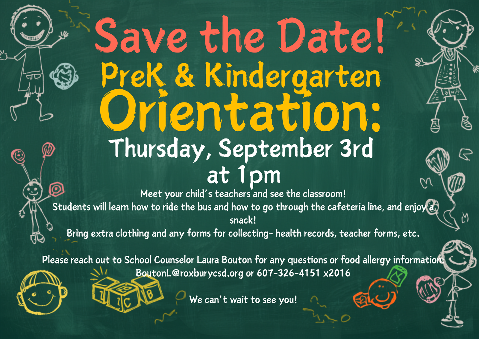 PreK and K Orientation