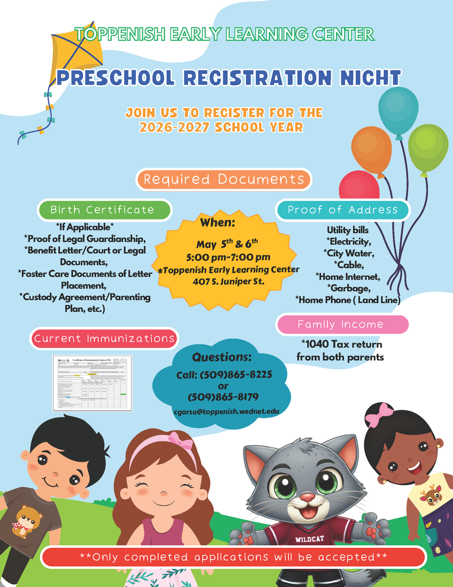Join us for Preschool Registration Nights on May 5th and 6th! 