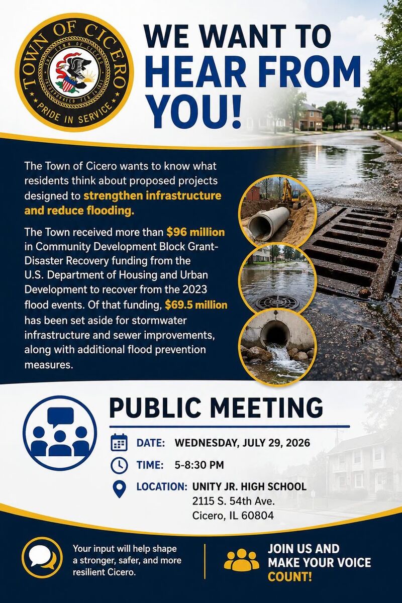 Cicero Flood Spending Public Meeting