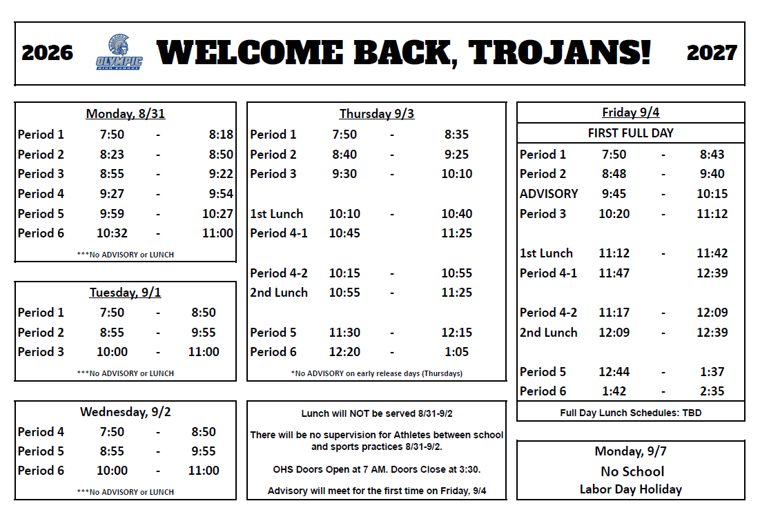 WST Transportation, Attendance, and the First Week of School 