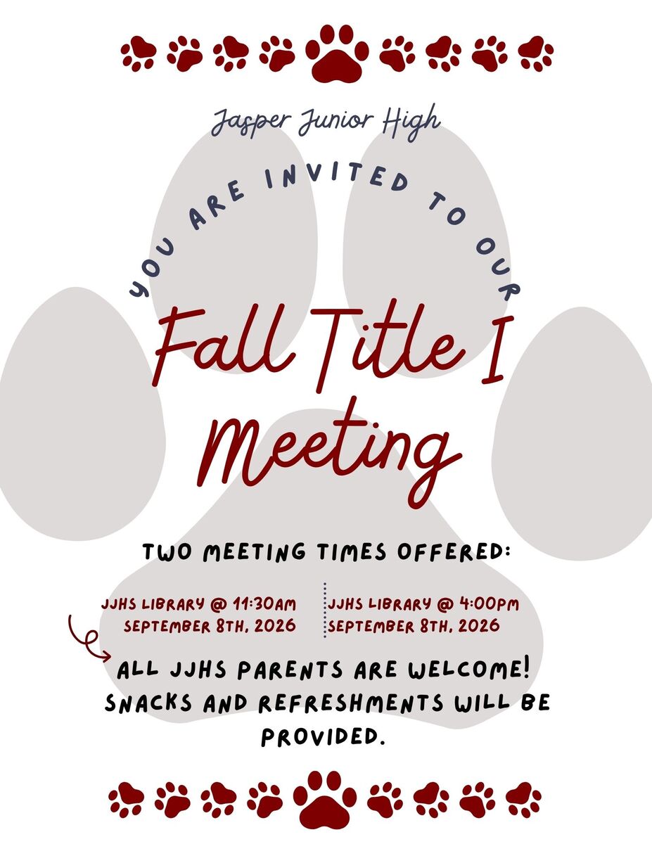 Fall Title 1 Meeting