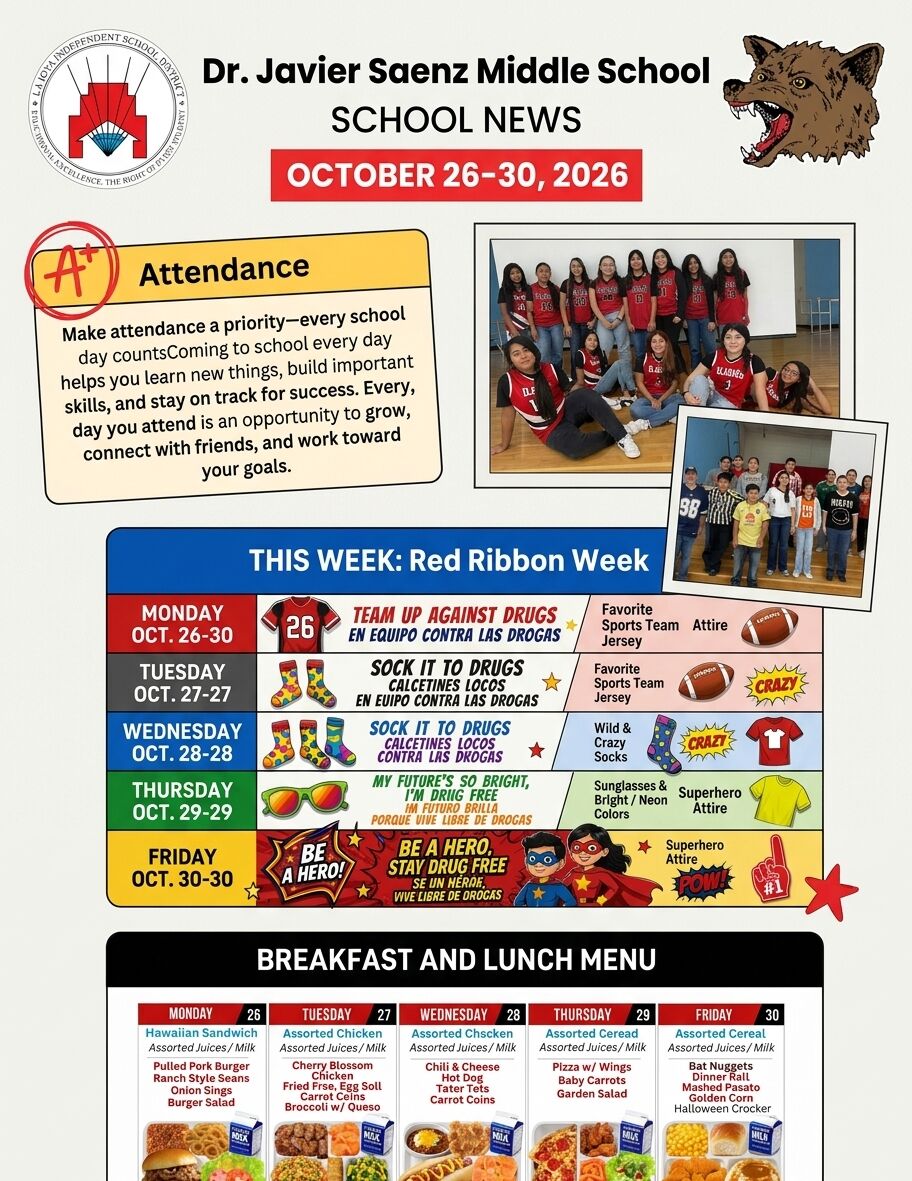 Weekly newsletter 10/26-30/2026