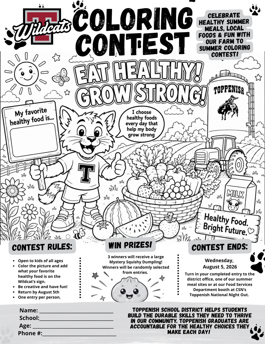 Turn in your Farm to Summer Coloring Contest Submissions by August 5th! 🖍️🥕 