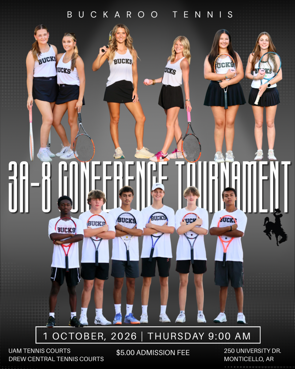 Buck Tennis Set for 3A-8 Conference Tournament