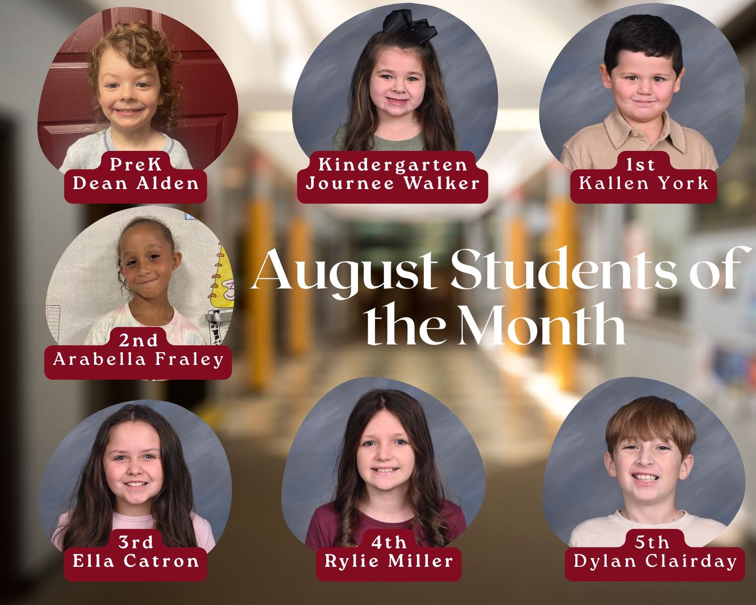 August Students of the Month