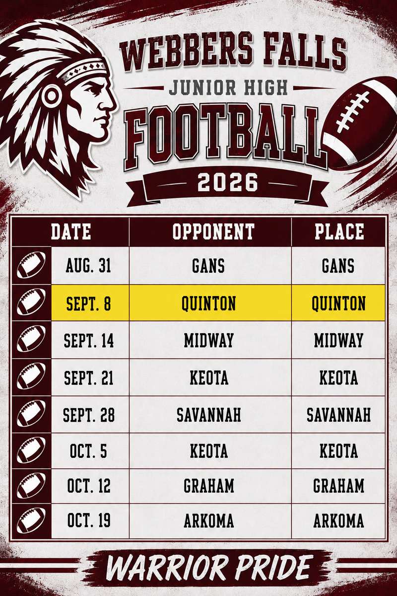 Update to JH Football
