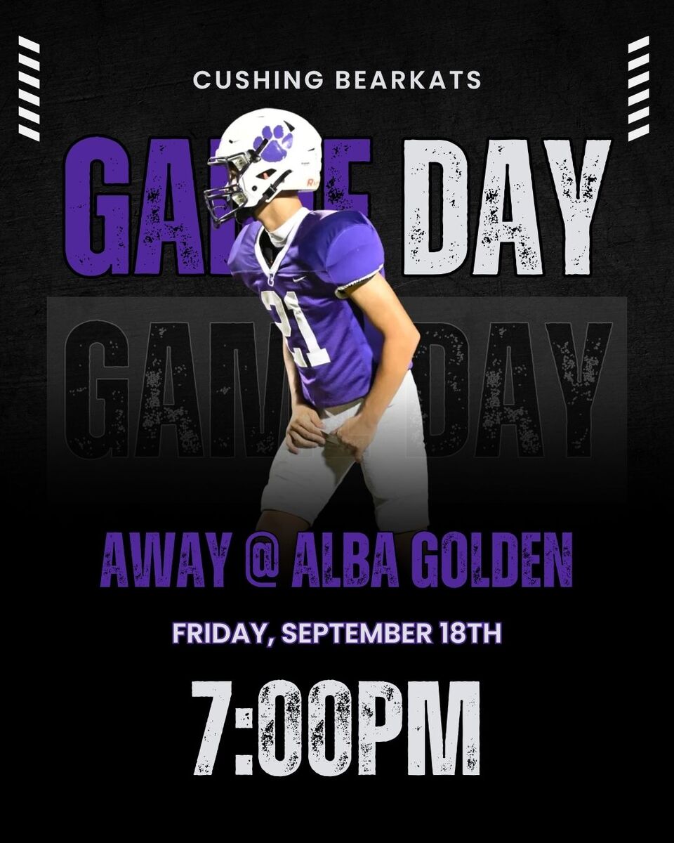 AWAY FOOTBALL GAME @ ALBA GOLDEN TODAY! 
