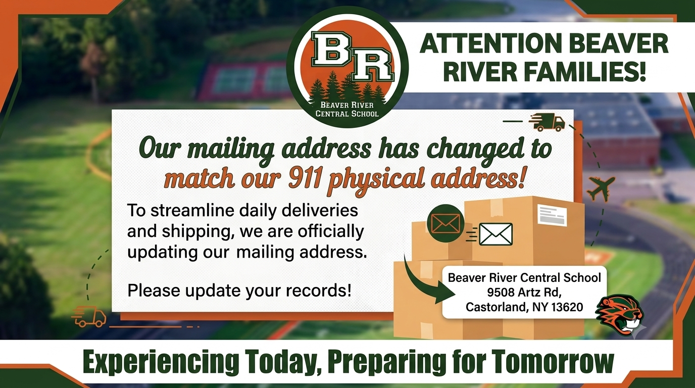 Important Announcement: Beaver River Central School Has a New Mailing Address