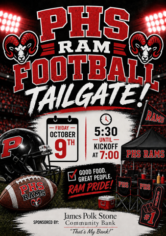Ram Football! Friday October 9th 7:00 pm