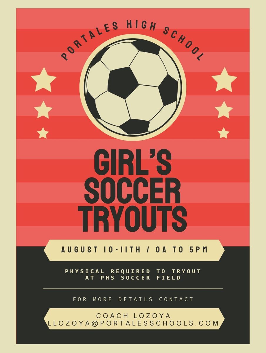 PHS Lady Rams Soccer Tryouts!