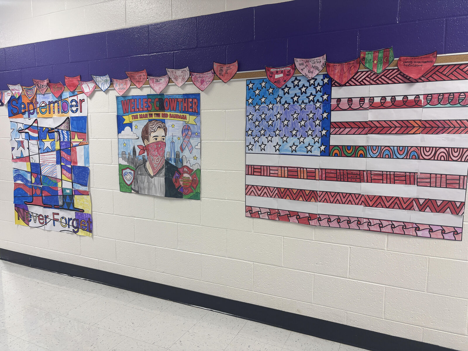 9/11 Displays by 6th Grade ELA