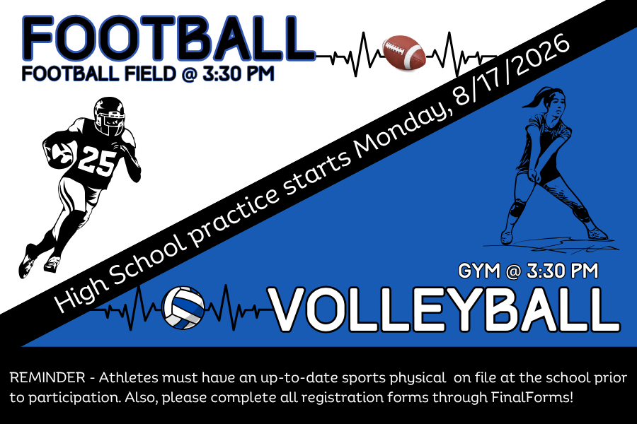 HS Sport Practices Start Today!
