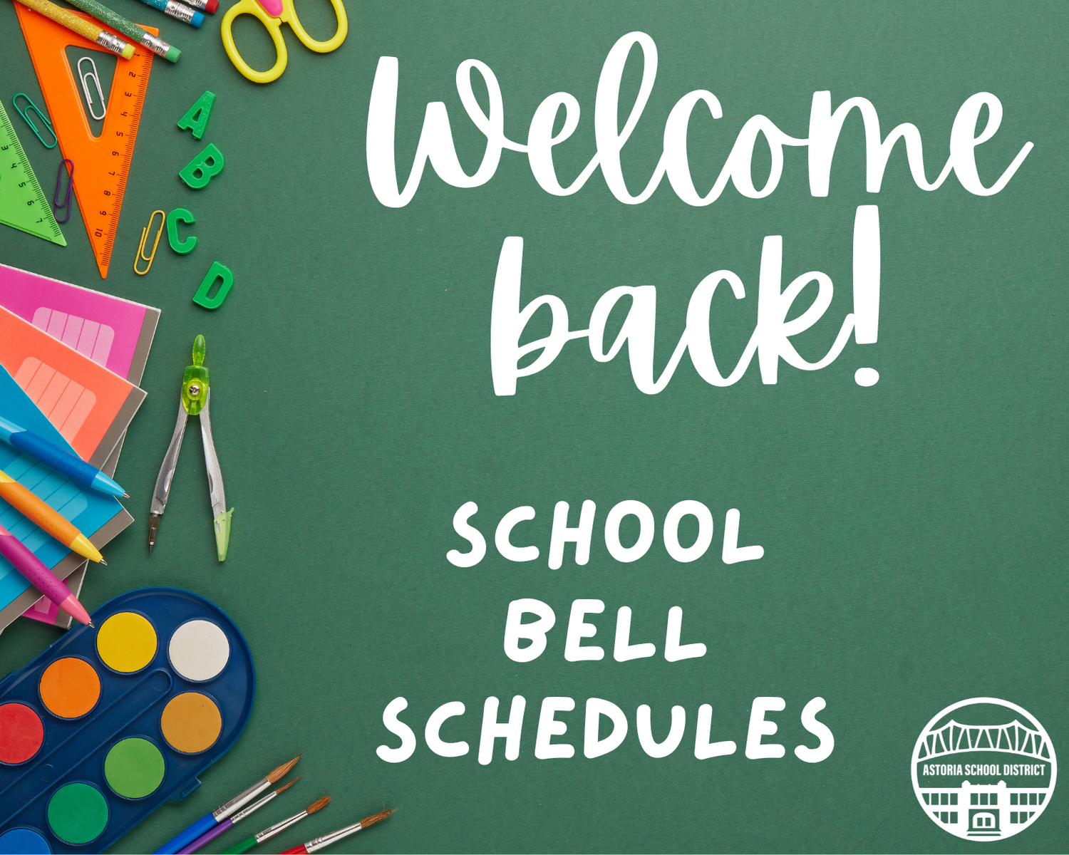 Welcome Back! Important Back-to-School Dates