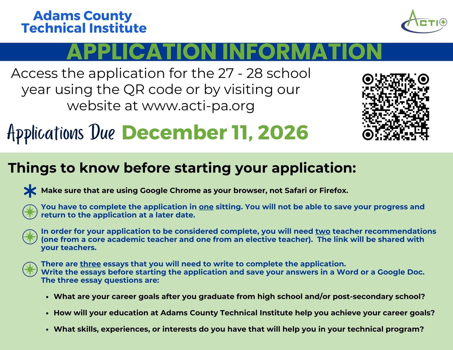 ACTI Presentation and Information 