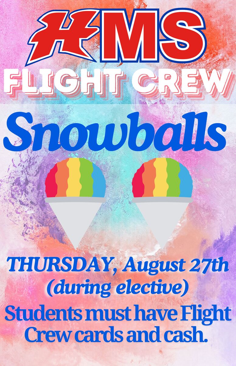 Flight Crew Snowballs  🍧