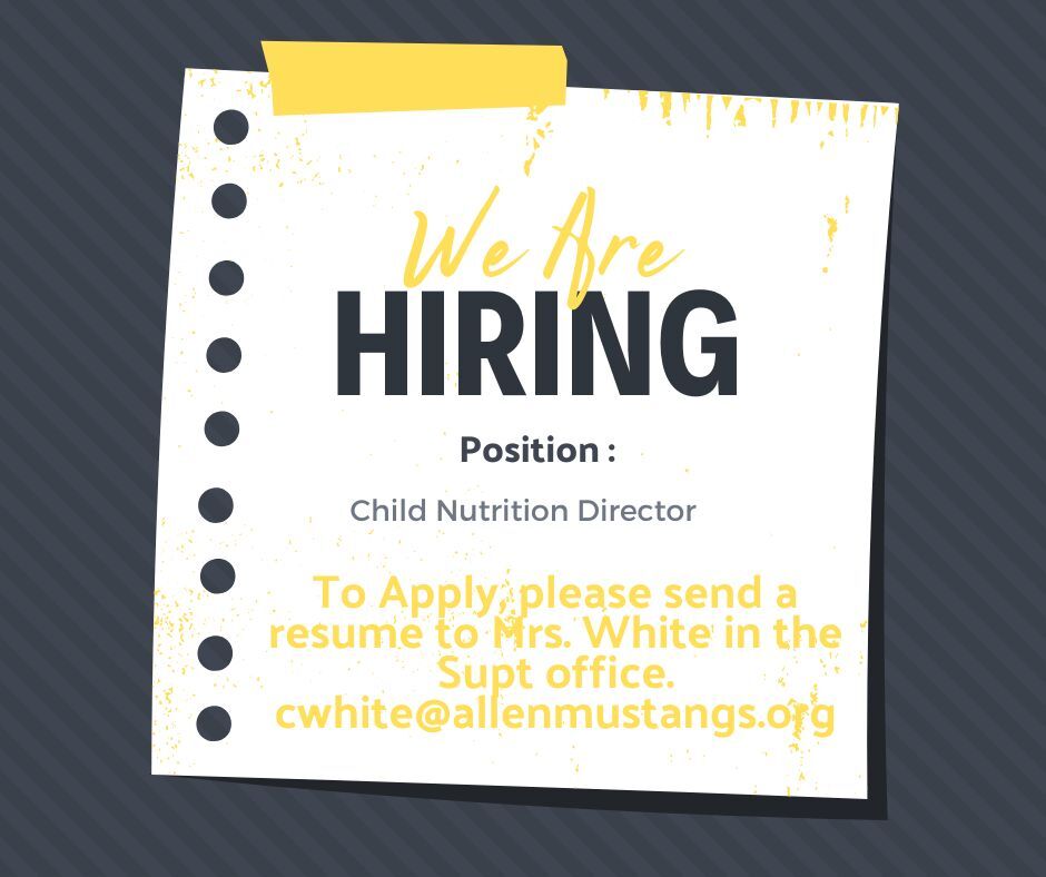 District Job Opportunity 2026.2027