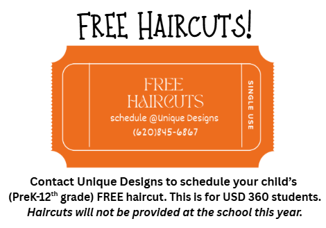 Free Haircuts at Unique Designs