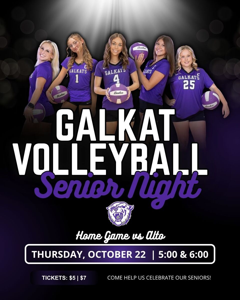 Game Day!  Senior Night for our Galkats!