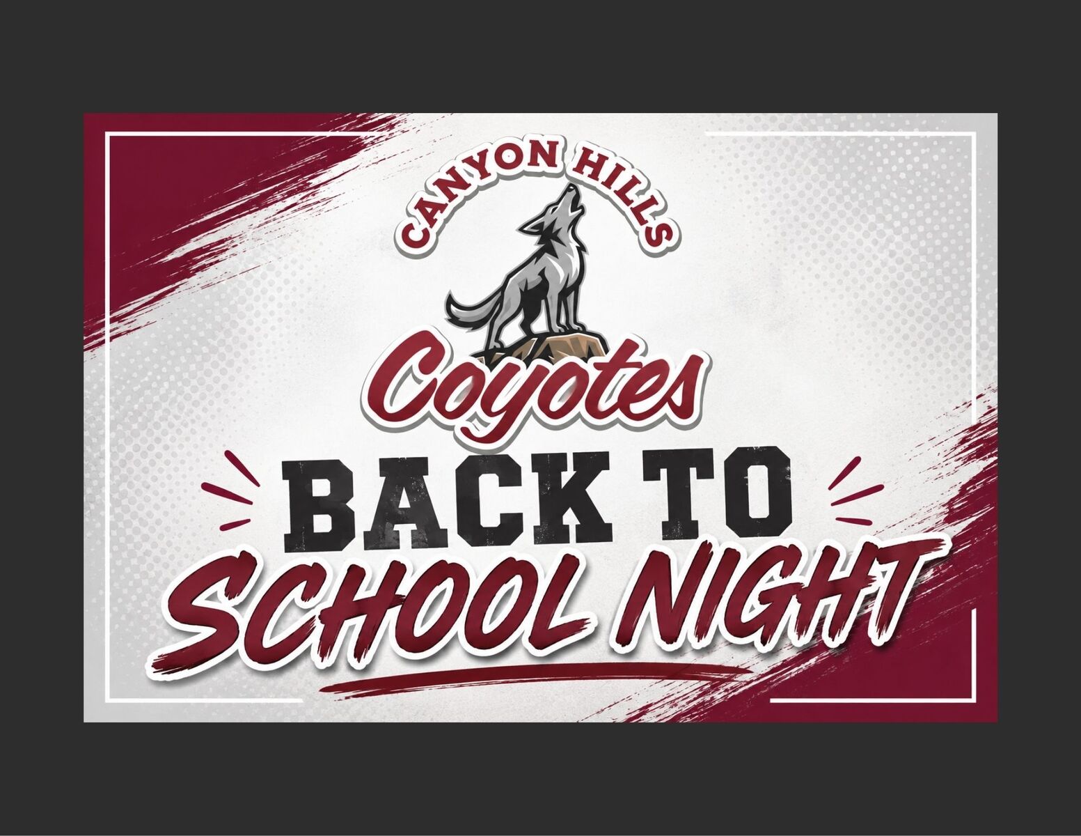 Back To School Night - TONIGHT 9/3/26