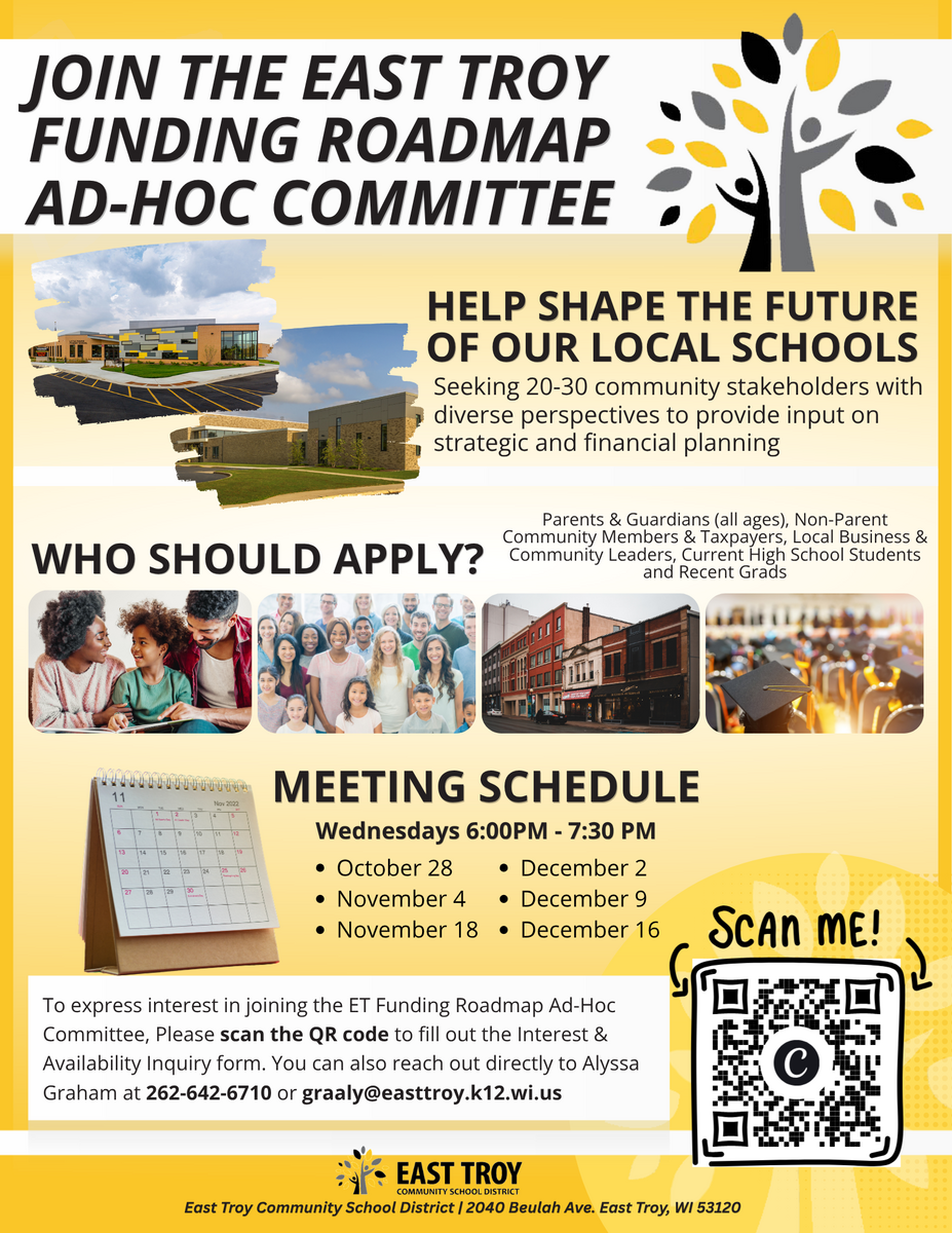Join the East Troy Funding Roadmap Ad-Hoc Committee 