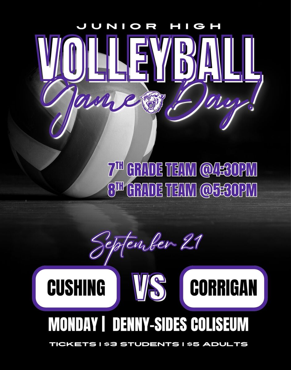 JH Volleyball Home Game Today!