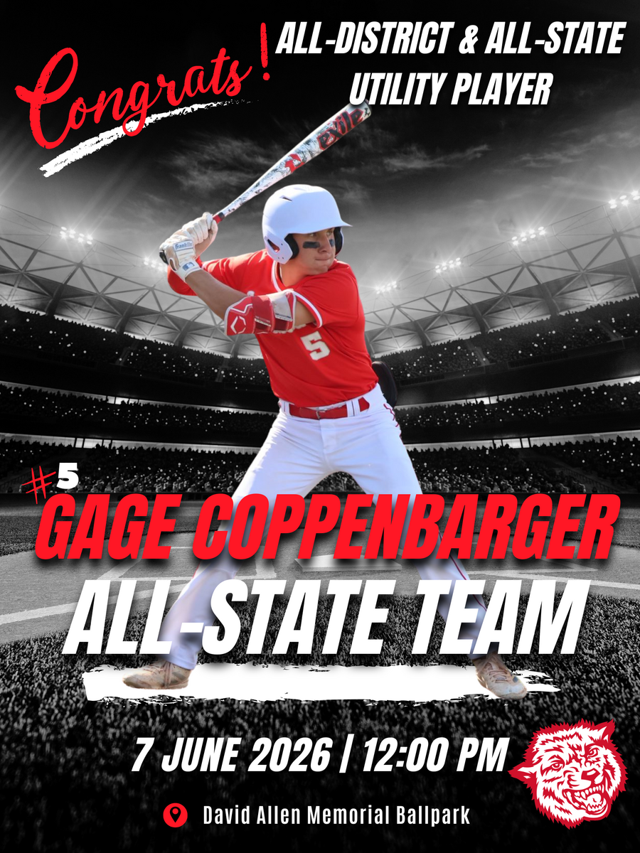 ALL-STATE TEAM - GAGE COPPENBARGER